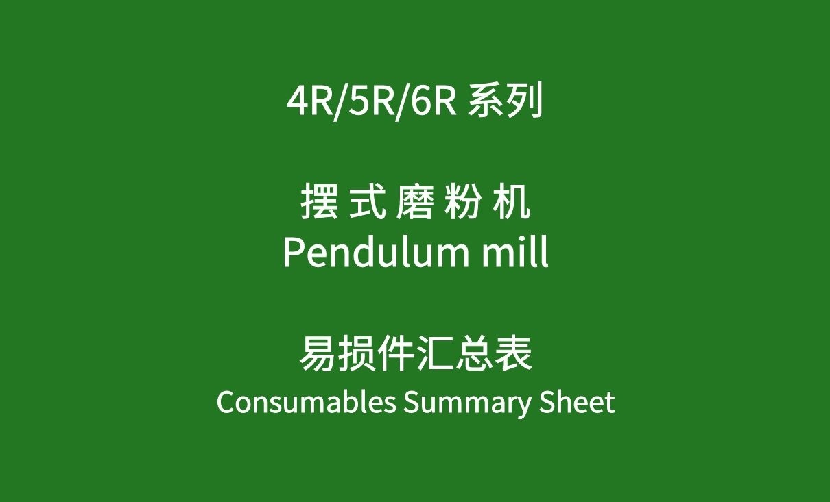 <b>磨粉機(jī)技術(shù)資料-R型擺式磨粉機(jī)易損件匯總表</b>