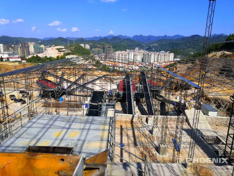 時產(chǎn)500t石灰石破碎生產(chǎn)線籌建試運(yùn)行